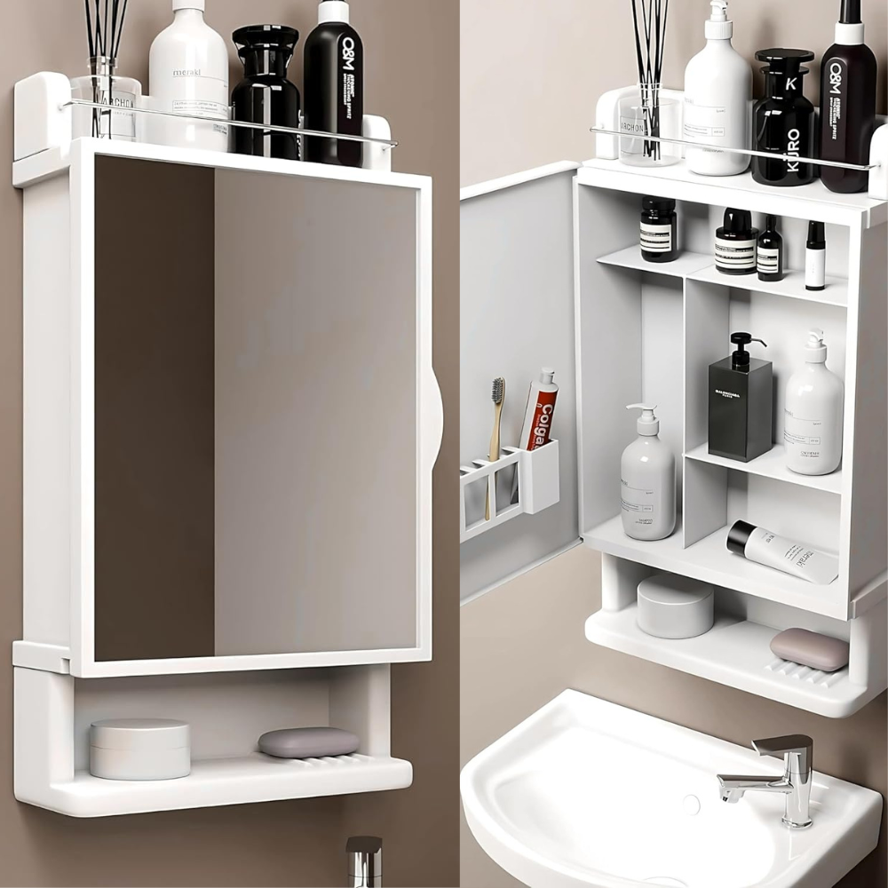 “Smart Space-Saving Mirror Cabinet – Perfect for Modern Bathrooms” - Image 2