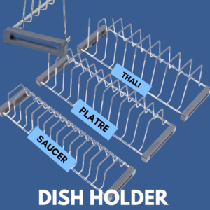 Dish Storage Rack for Modular Kitchen