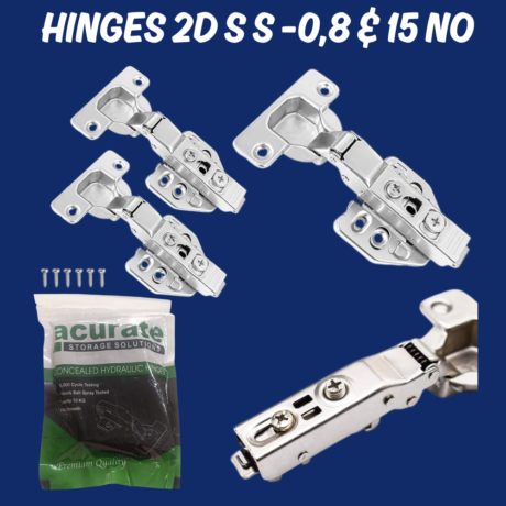 Stainless Steel 2D Hinges