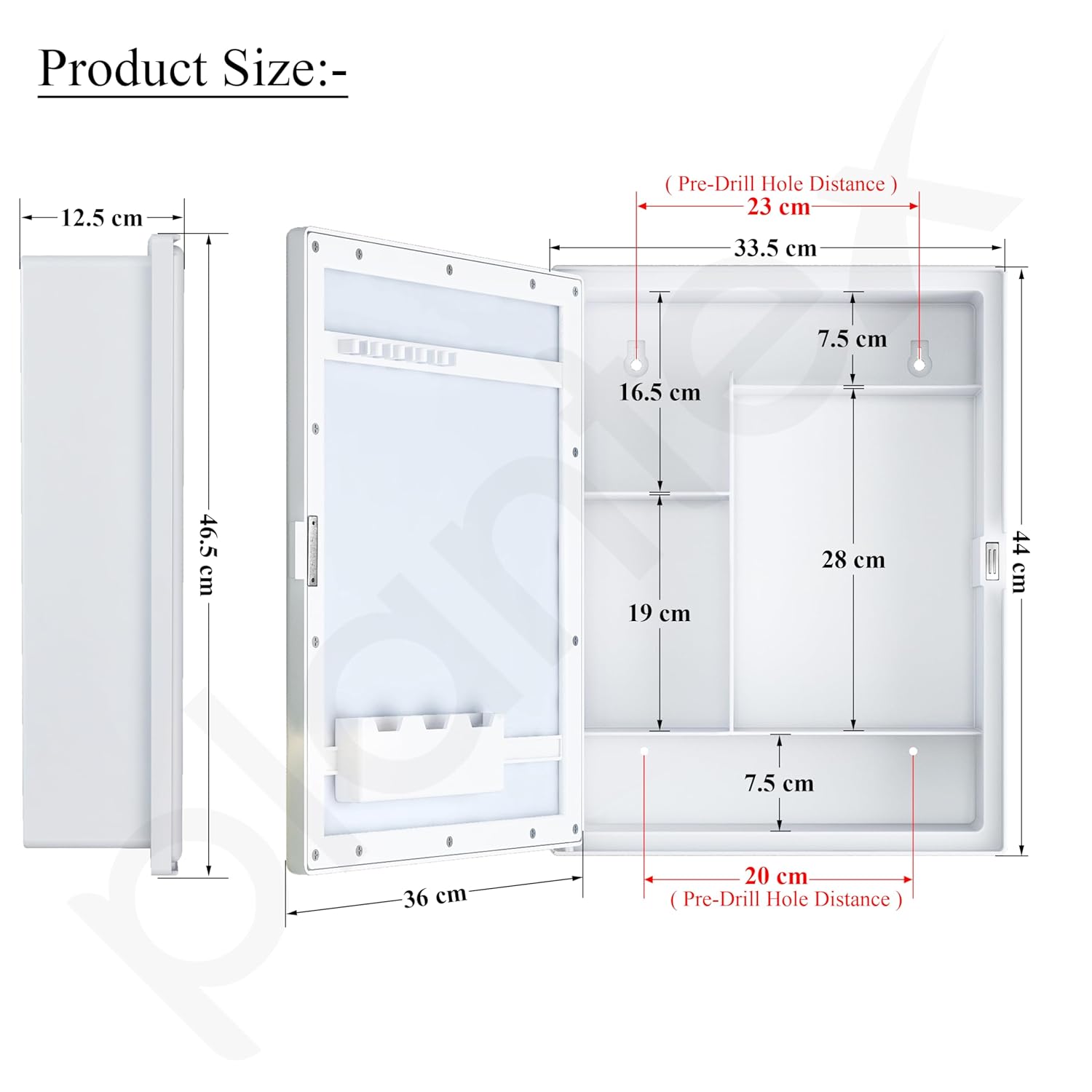 Bathroom Cabinet with Mirror - Image 4