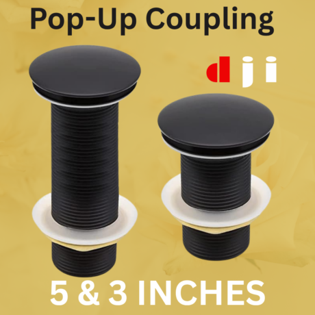 POP Up Waste Coupling- Black